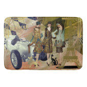 Retro Flappers in Parijs Badmat (Voorkant)