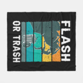 Retro Flash of Trash Fun Rock Climate Mountain Bo Fleece Deken (Voorkant (Horizontaal))