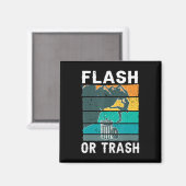 Retro Flash of Trash Fun Rock Climate Mountain Bo Magneet (Voorkant / Achterkant)