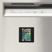 Retro Flash of Trash Fun Rock Climate Mountain Bo Magneet (Insitu (Vaatwasser))