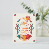 Retro Flint Hills fietspad. Briefkaart (Staand voorkant)