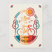 Retro Flint Hills fietspad. Briefkaart (Voorkant)