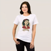 Retro Flirt Tri-Blend Shirt (Voorkant volledig)