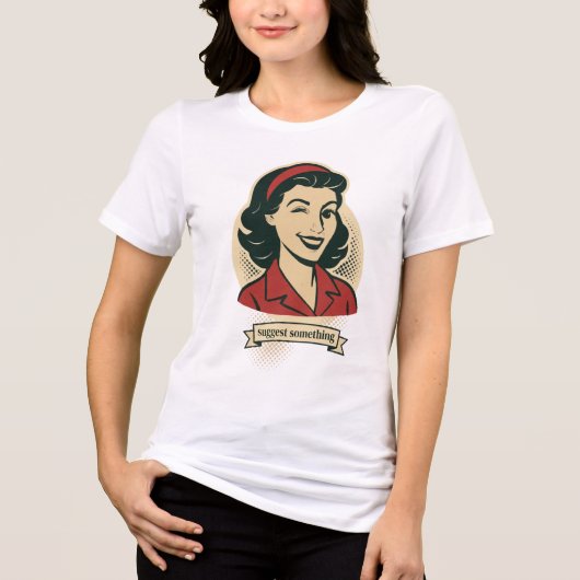 Retro Flirt Tri-Blend Shirt (Voorkant)