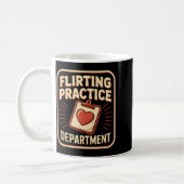 Retro Flirting Practice Department Funny Valentine Koffiemok (Links)