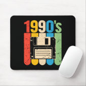 Retro floppy disk computer nostalgie jaren 90 muismat (Met muis)
