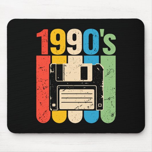 Retro floppy disk computer nostalgie jaren 90 muismat (Voorkant)