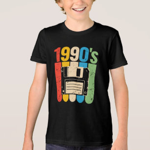Retro floppy disk computer nostalgie jaren 90 Tri-Blend shirt