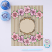 Retro, floraal flyer (Enkel)