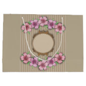 Retro, floraal groot cadeauzakje (Achterkant)