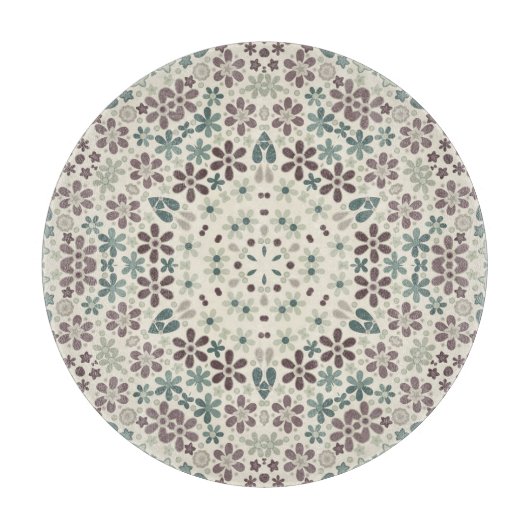 Retro, floraal snijplank (Voorkant)