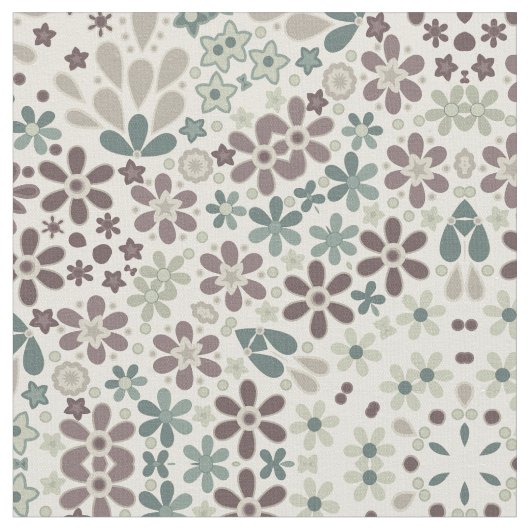 Retro, floraal stof (Close Up)