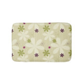 Retro Floral achtergrond Badmat (Voorkant)