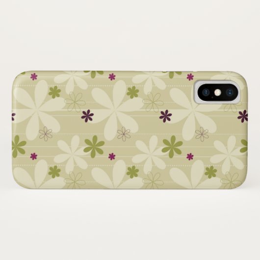 Retro Floral achtergrond Case-Mate iPhone Case (Achterkant (horizontaal))
