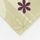 Retro Floral achtergrond Fleece Deken (Hoek)