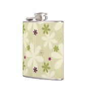 Retro Floral achtergrond Heupfles (Links)