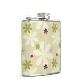 Retro Floral achtergrond Heupfles (Rechts)