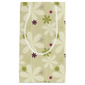 Retro Floral achtergrond Klein Cadeauzakje (Voorkant)
