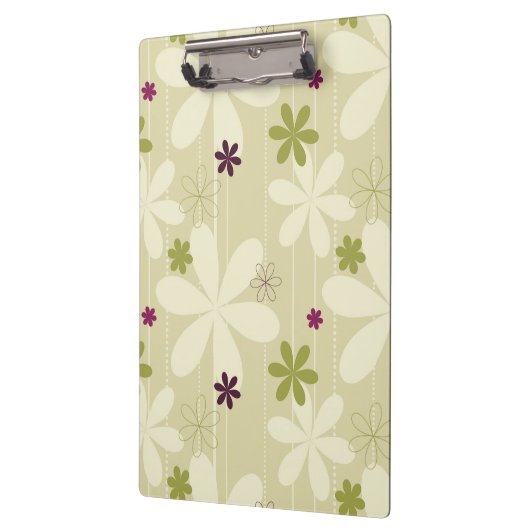 Retro Floral achtergrond Klembord (Links)