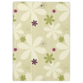 Retro Floral achtergrond Klembord (Achterkant)