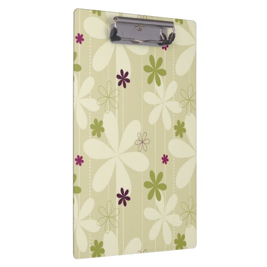Retro Floral achtergrond Klembord (Rechts)