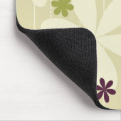 Retro Floral achtergrond Muismat (Hoek)