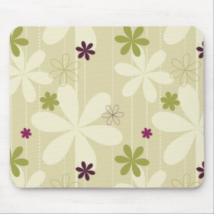Retro Floral achtergrond Muismat