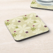 Retro Floral achtergrond Onderzetter (Linkerzijde)