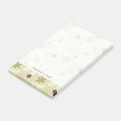 Retro Floral achtergrond Post-it® Notes (Schuin)