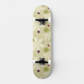 Retro Floral achtergrond Skateboard (Voorkant)