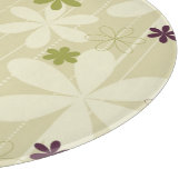 Retro Floral achtergrond Snijplank (Hoek)