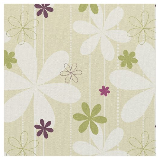 Retro Floral achtergrond Stof (Close Up)