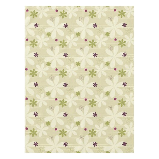 Retro Floral achtergrond Tafelkleed (Voorkant)