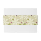 Retro Floral achtergrond Uitnodigingen Wikkel (Achterkant Voorbeeld)