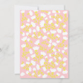 Retro Floral Apron Bridal Kitchen Shower Kaart (Achterkant)