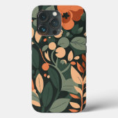 Retro Floral Art Pattern Case-Mate iPhone Case (Achterkant)
