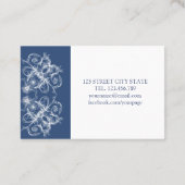 Retro Floral Baroque Visitekaartje (Achterkant)