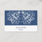 Retro Floral Baroque Visitekaartje (Voorkant)