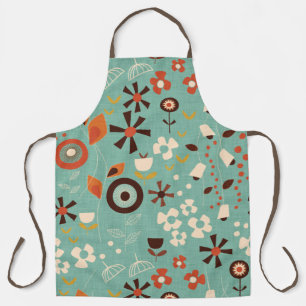 Retro Floral Blue Schort
