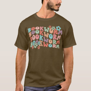Retro Floral Bookworm Librarian Book Lover Funny R T-shirt