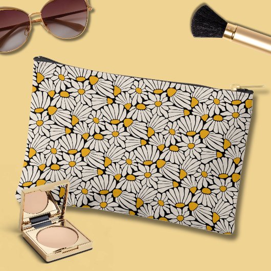 Retro floral botanical block print etui