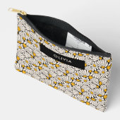 Retro floral botanical block print etui (Open)