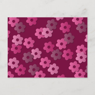 Retro Floral Briefkaart