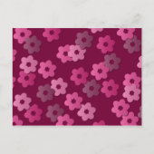 Retro Floral Briefkaart (Voorkant)