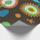 Retro Floral Cadeaupapier (Hoek)