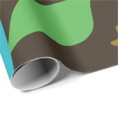 Retro Floral Cadeaupapier (Rol Hoek)