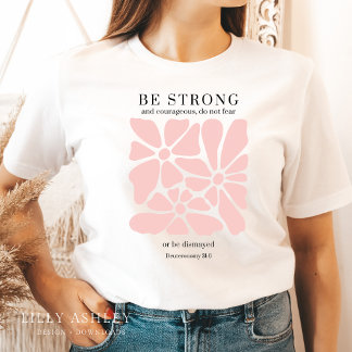 Retro Floral Christelijk T-shirt voor Haar Bijbelv