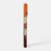 Retro Floral Coffee Cup iPhone 16 Hoesje (Rechterkant)