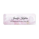 Retro Floral Creatief Minimalistisch Professioneel Etiket (Voorkant)