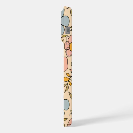 Retro Floral Delight iPhone Hoesje (Linkerkant)